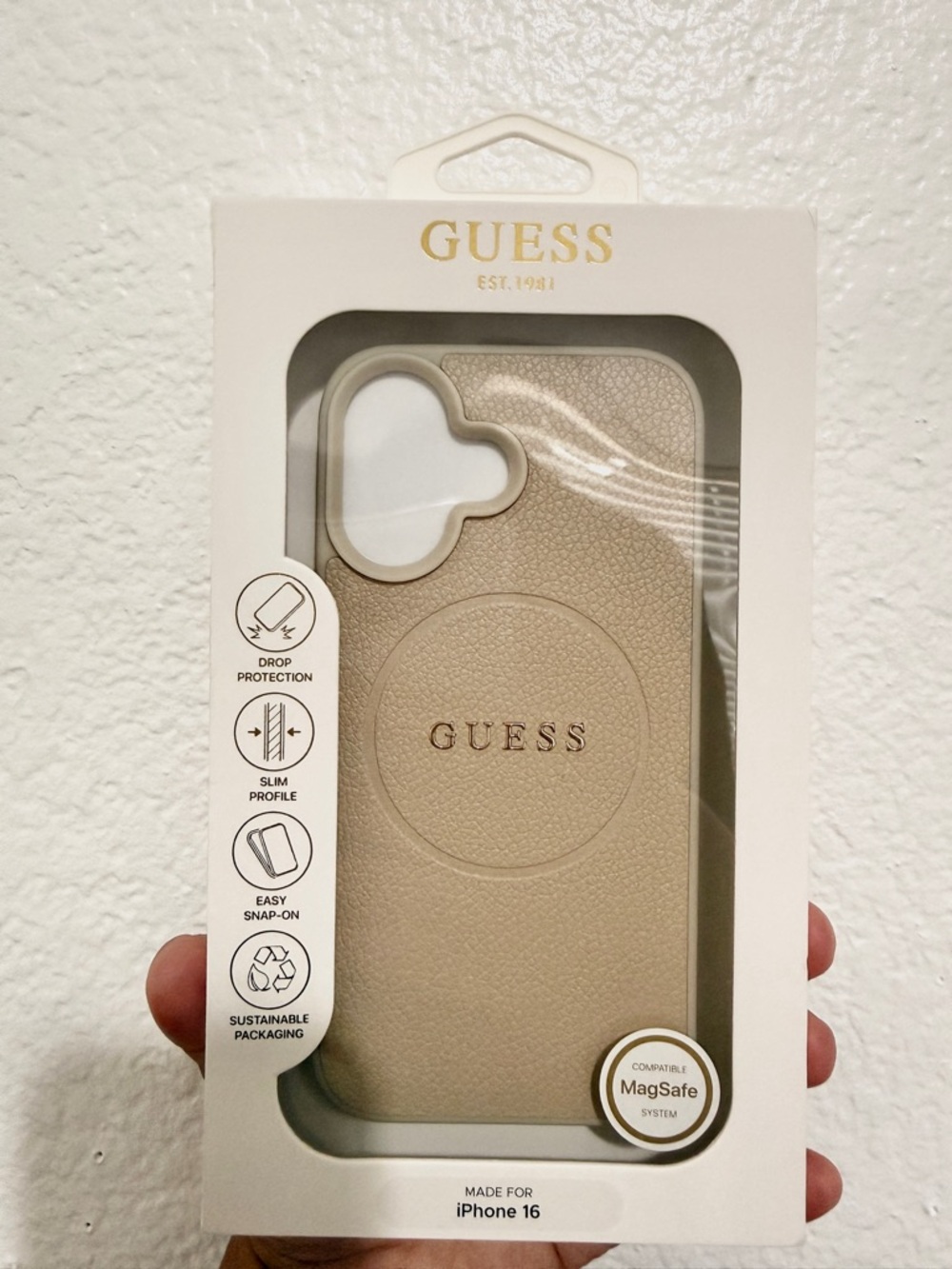GUESS Iphone 16 case (Beige)